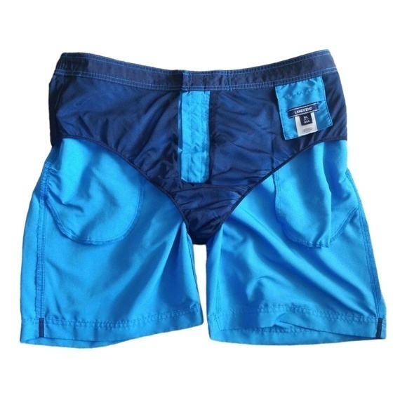 Lands' End Men’s Blue Swim Trunk Shorts Sz. XL - Picture 8 of 13